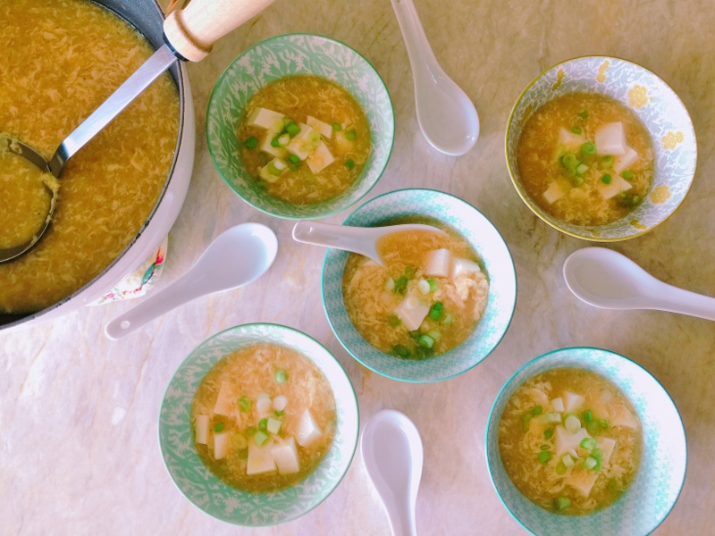 Egg Drop Soup with Soft Tofu Recipe! Live. Love. Laugh. Food.
