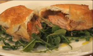 Salmon in Phyllo with Ratatouille Image 1