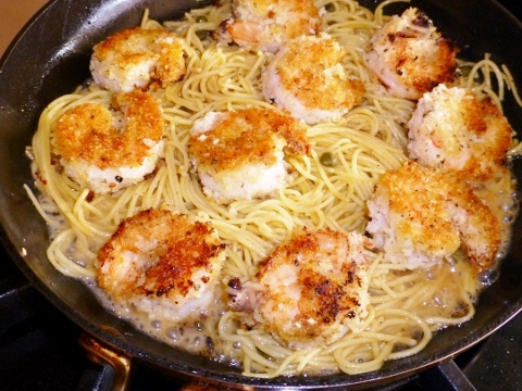 Crunchy Shrimp with Lemony Caper Pasta – Recipe! Image 3