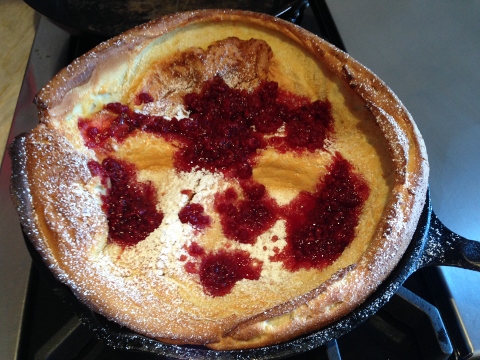 Dutch Baby Pancake with Raspberry Compote – Recipe Image 1