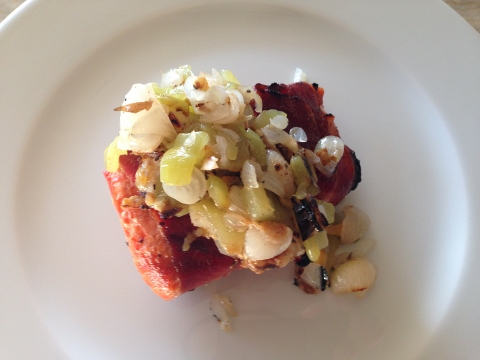 Proscuitto Wrapped Salmon with Grilled Lemon & Cippolini Onion Chutney 2014-08-04 079 (480x360)