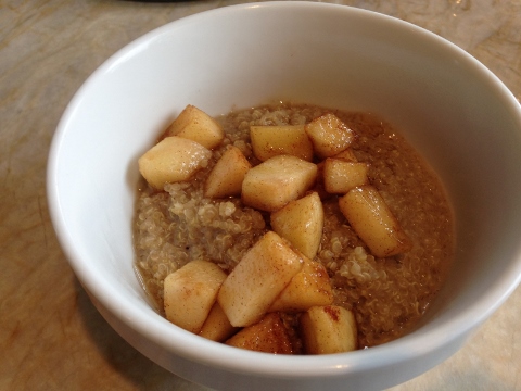 Quinoa Porridge with Cinnamon Maple Apples – Recipe!