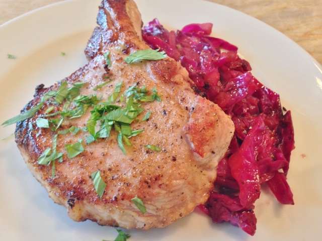 Spiced Pork Chops with Sweet & Sour Cabbage 122 (640x480)