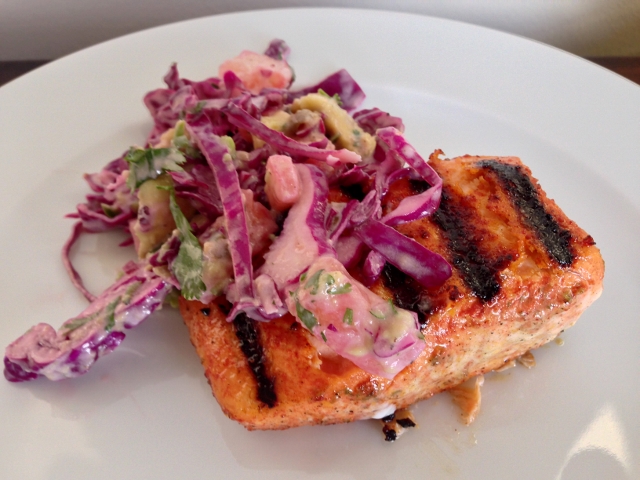 Annatto Grilled Salmon with Pineapple Slaw – Recipe!  Celebrate Cinco de Mayo! Image 1