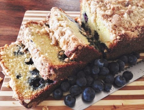 Gluten-Free Blueberry Cornmeal Breakfast Cake – Recipe!
