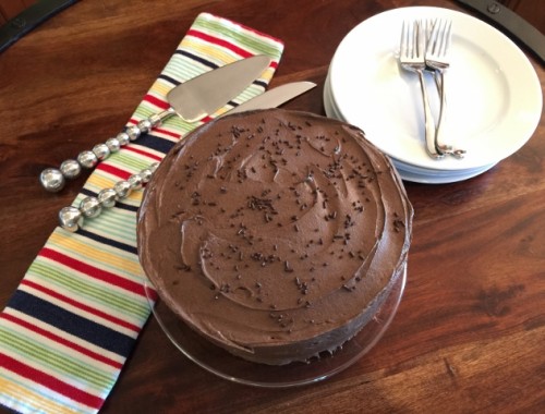 Classic Birthday Cake Recipe!  Yellow Cake & Chocolate Frosting!