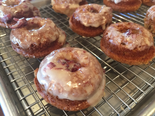 Baked Mini Doughnuts with Eggnog Cranberry Glaze – Recipe! Image 1