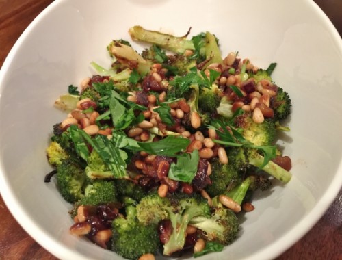 Broccoli with Pine Nuts & Dates – Recipe!  Perfect Holiday Side Dish!
