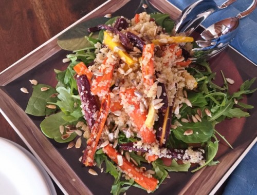 Roasted Rainbow Carrot & Quinoa Salad – Recipe!