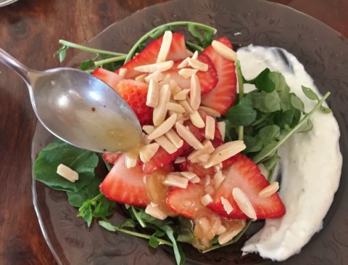 Watercress, Strawberry & Feta Cream Salad – Recipe!