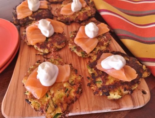 Zucchini Cakes with Smoked Salmon – Recipe!