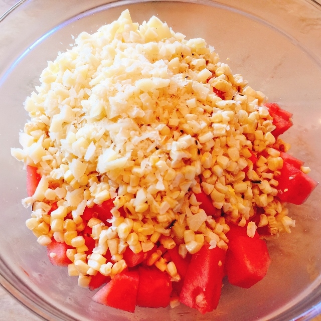 Heirloom Tomato, Watermelon, Grilled Corn Salad – Recipe! Image 3