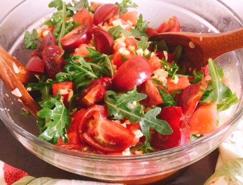 Heirloom Tomato, Watermelon, Grilled Corn Salad – Recipe!