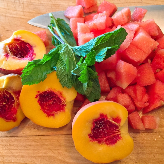 Watermelon & Grilled Peach Salad with Balsamic Drizzle 013 (560x560)