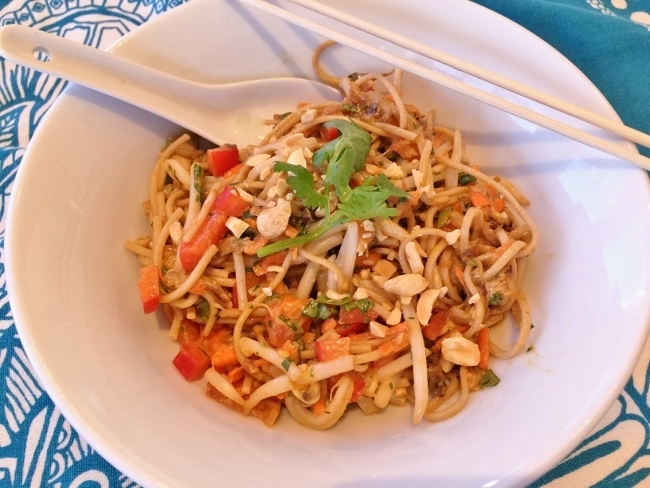 Thai Peanut Noodle Chicken & Eggplant Salad – Recipe! Image 2