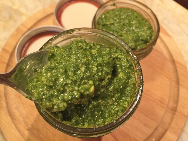 Beet Greens & Basil Pesto – Recipe! Image 1