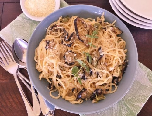 Roasted Eggplant Carbonara – Recipe!