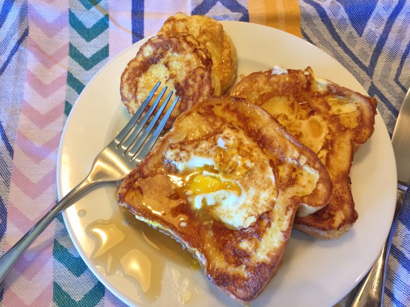 Toad in a Hole French Toast – Recipe! Image 2
