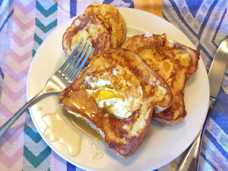 Toad in a Hole French Toast – Recipe! Image 1
