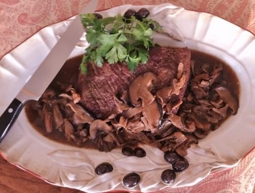 Oven Roasted Brisket with Wild Mushrooms – Recipe!