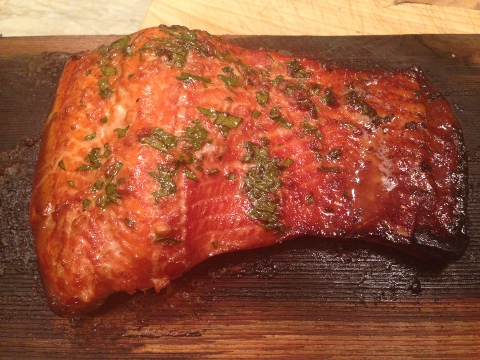 Social Sundays – Grilled Cedar Plank Salmon, Perfect Potato Salad, and Strawberry Rhubarb Pecan Crisp! Image 2