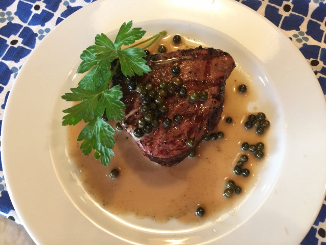 Social Sundays – Grilled Filet Mignon with Green Peppercorn Sauce, Grilled Avocado & Sweet Corn Salad, and Dark Chocolate S’more Pudding! Image 13