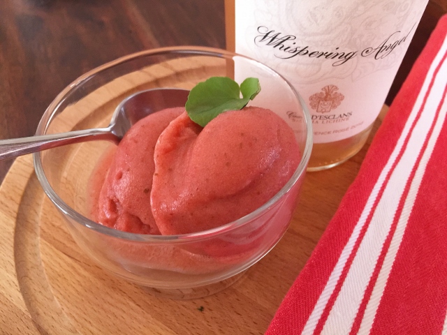 Strawberry Basil & Rose’ Wine Sorbet – Recipe! Image 1