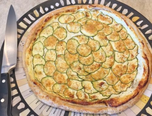 Zucchini & Goat Cheese Tart – Recipe!