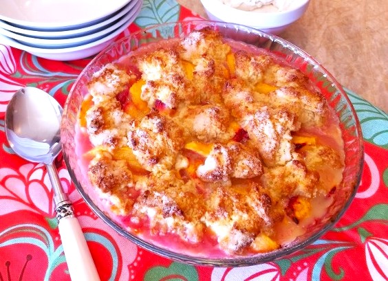 Peach Cobbler with Vanilla Bean Whipped Cream – Recipe! Image 2