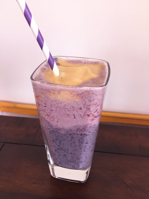 Rainbow Protein Smoothie with Video – Recipe!  Dairy-Free! Image 1