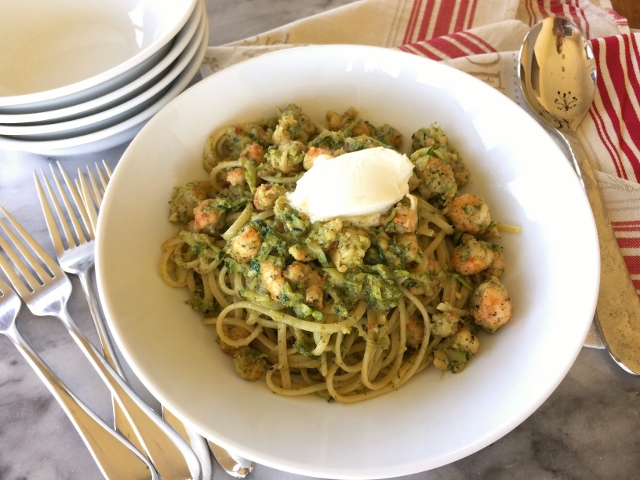 Langoustine Arugula Pesto Pasta – Recipe! Image 1