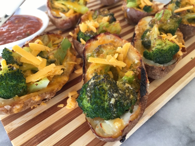 Broccoli Cheddar Baked Potato Skins – Recipe! Image 2