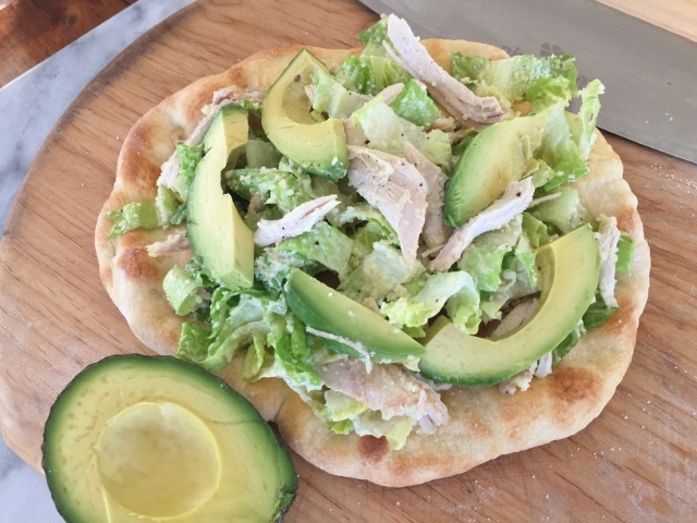 Chicken & Avocado Caesar Salad Flatbread – Recipe! Image 2