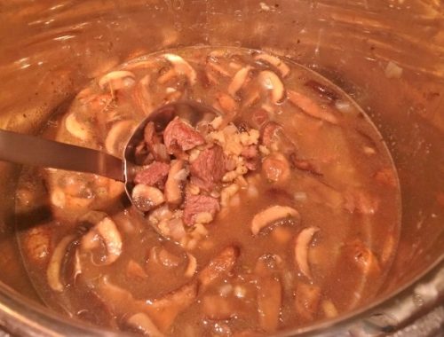 Instant Pot Beef, Barley & Mushroom Soup – Recipe!