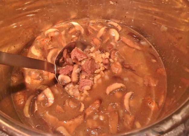 Instant Pot Beef, Barley & Mushroom Soup – Recipe! Image 1