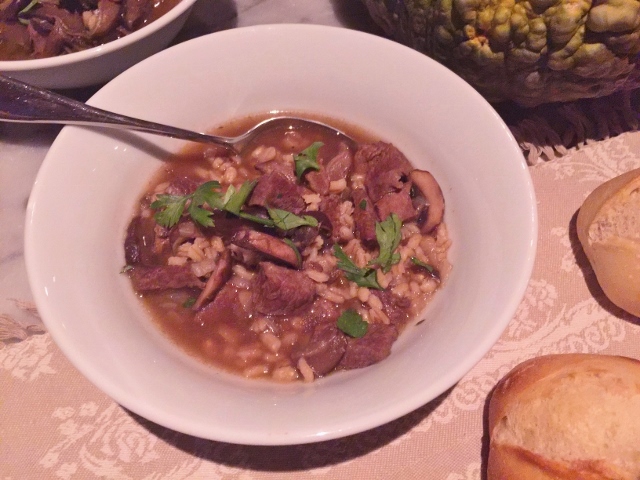 Instant Pot Beef, Barley & Mushroom Soup – Recipe! Image 2