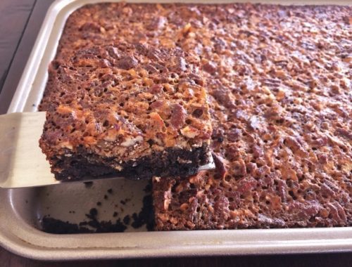 Pecan Pie Bars with Chocolaty Crust – Recipe!