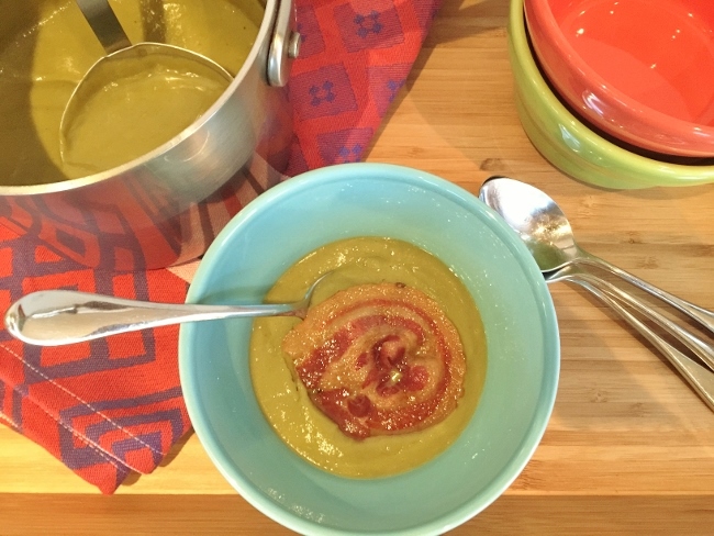 Broccoli Soup with Pancetta Crisps – Recipe! Image 1