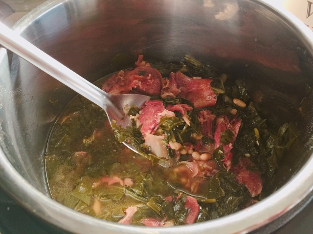 Instant Pot Smoky Southern Greens & Beans – Recipe! Image 1