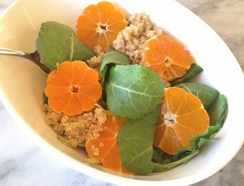 Baby Kale, Quinoa & Tangerine Salad – Recipe!