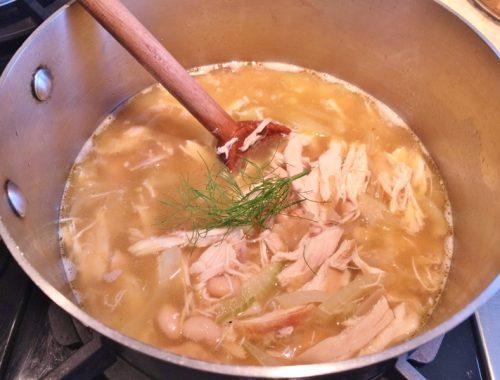 Rotisserie Chicken, Caramelized Fennel & White Bean Soup – Recipe!