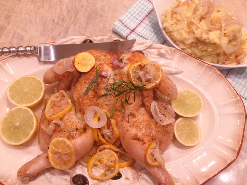 Social Sundays Menu – Spatchcock Roast Lemon Chicken with Parsnip Mashed Potatoes – Recipes! Image 2