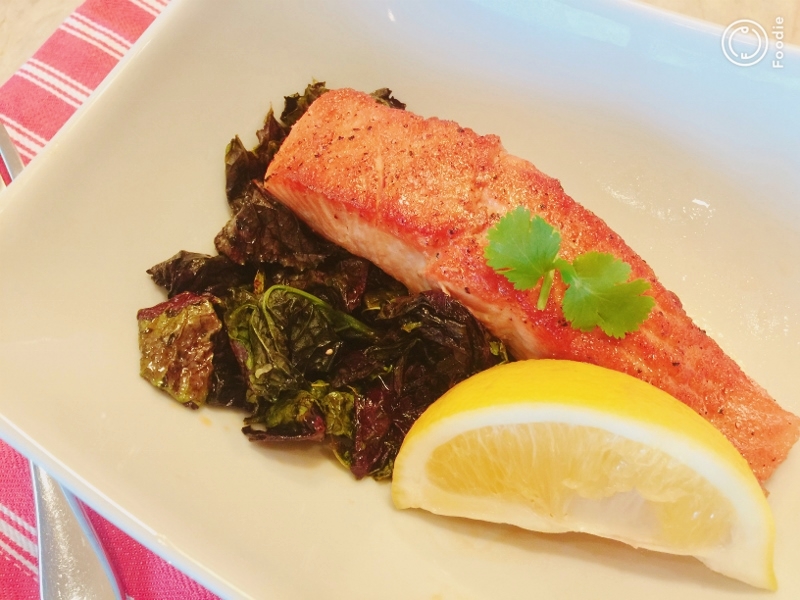 Wok Caramel Salmon with Wilted Greens – Recipe! Image 2
