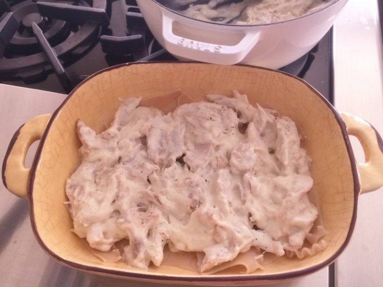 Broken Noodle Chicken Alfredo Hotdish Recipe! Live. Love. Laugh. Food.