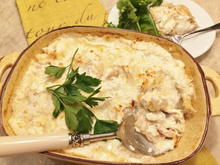 Broken Noodle Chicken Alfredo Hotdish Recipe! Live. Love. Laugh. Food.