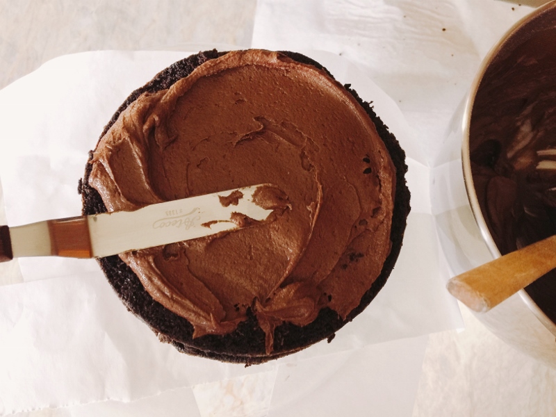 Chocolate Fudge Cake with Chocolate Buttermilk Frosting – Recipe! Image 5
