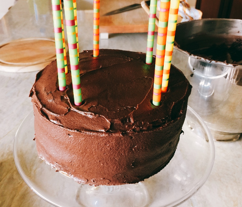 Chocolate Fudge Cake with Chocolate Buttermilk Frosting – Recipe! Image 1