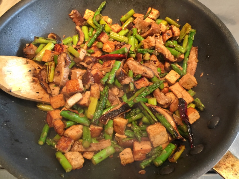 Crispy Tofu, Shiitakes & Asparagus Stir Fry – Recipe! Image 2