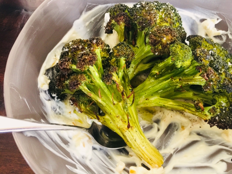 Roasted Crowns of Broccoli with Preserved Lemon Yogurt – Recipe! Image 1
