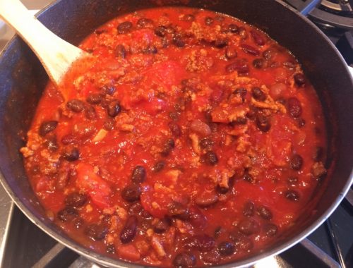 Turkey Chorizo Chili – Recipe!